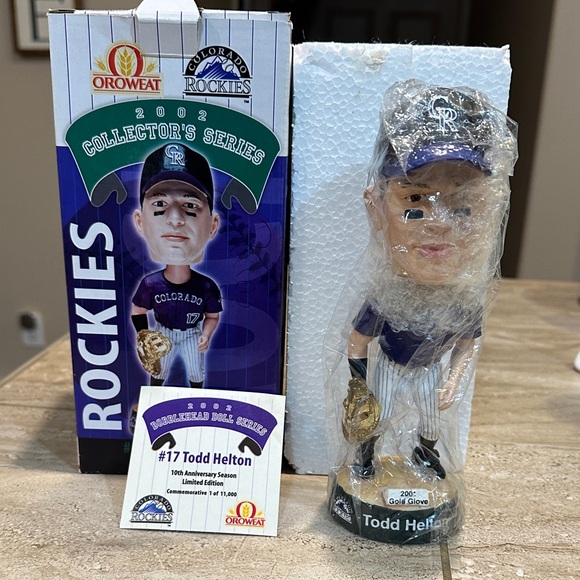 Todd Helton Bobblehead Colorado Rockies Oroweat 2002 Collectors Series - Picture 2 of 12